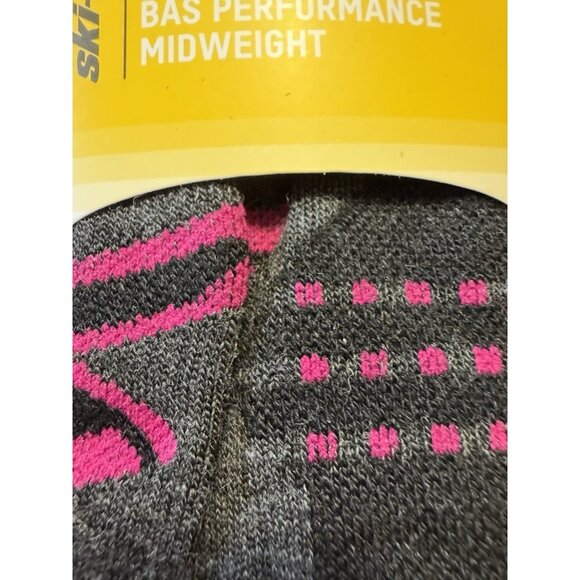 Ski-Doo Womens Raspberry Performance Midweight Snowmobile Socks Snocross Elastic - Picture 3 of 8
